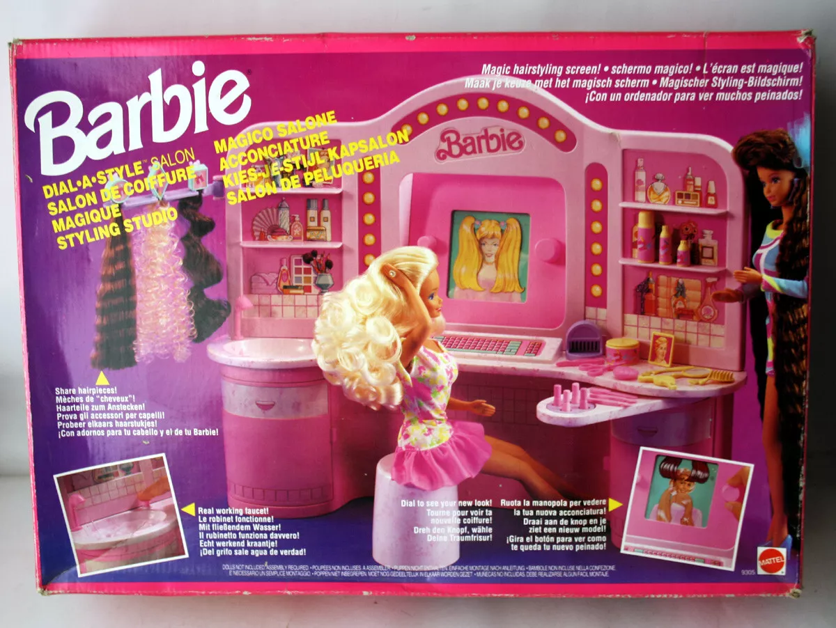 Barbie style best sale salon playset