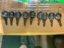 (9) Firelite #1703 Fire Control Panel And Pull Station Keys