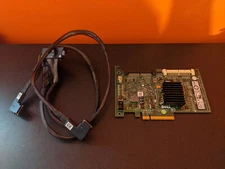 Genuine Dell PowerEdge JT167 E2K-UCP-61 PERC 6i RAID Controller Card with Cables