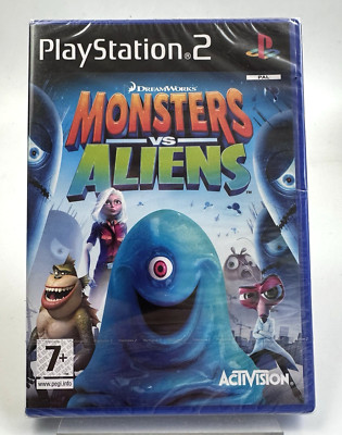 PS2 Monsters Vs. Aliens, Neu und Factory Sealed