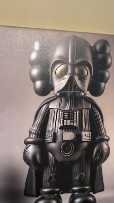 Exculsive Darth Vader Kaws Bearbrick Star Wars on Canvas pinewood