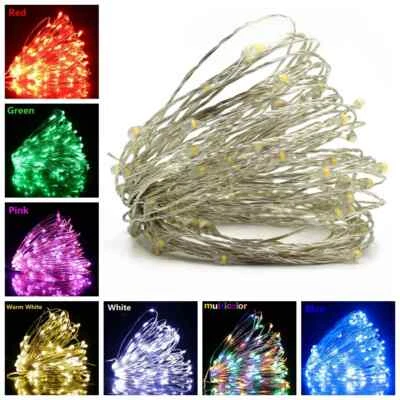 2M USB LED Micro Rice Wire Copper String Fairy Lights Party Home Outdoor Decor