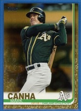 2019 Topps Series 2 GOLD Parallel #612 Mark Canha Oakland Athletics #/2019