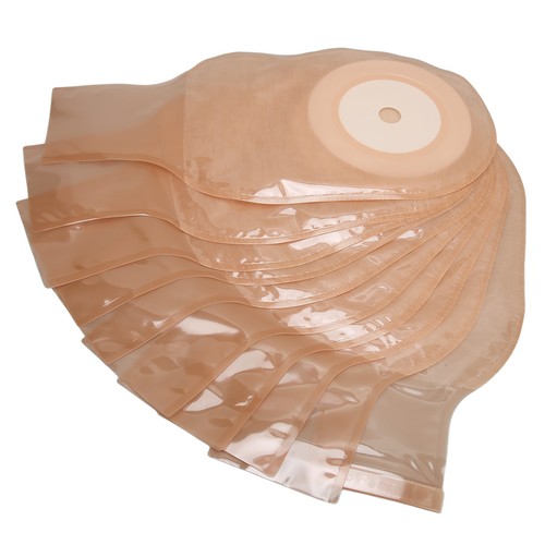 10 Pieces One Piece Ostomy Bag Prevent Leakage Skin Friendly Disposable