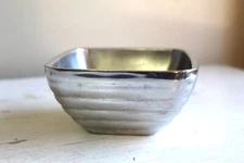 Art Deco Cocktail Nut Bowl Vollrath Ribbed Stainless Steel Snack Silver Polished