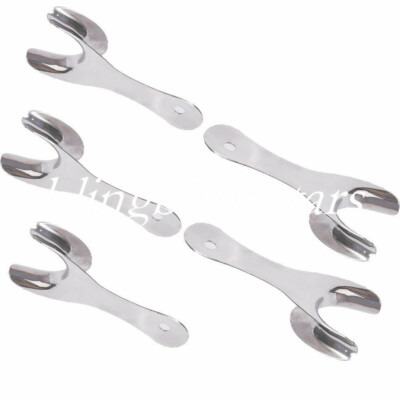 5 Pcs Dental Stainless Steel Mouth Opener Cheek Retractor Single Side Metal Hook