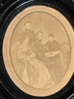 Rare Iconic Civil War Era Albumen Photograph of Lincoln and His Family