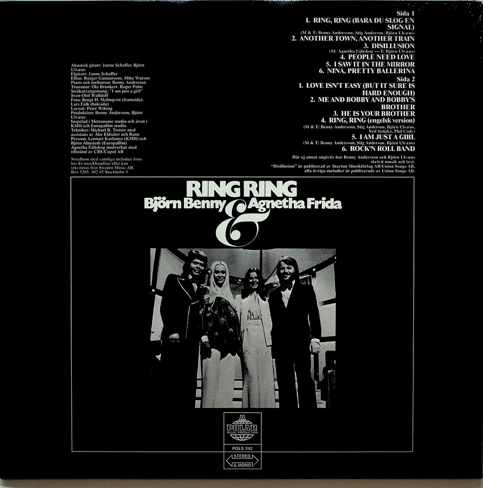 ABBA - Ring Ring - 2022 Limited Edition PICTURE DISC Vinyl LP NEW (1973 Album) - Image 3 of 3