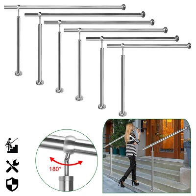 YUENFONG Edelstahl Geländer Bausatz Tur Wandhalter Treppenhandlauf Eingangsgeländer Ø42mm