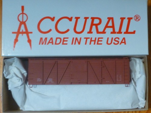 Accurail HO #7299 Óxido de Datos (40' Madera Caja 6 Paneles Madera Dr Stl Nd) Kit | Zustand: New