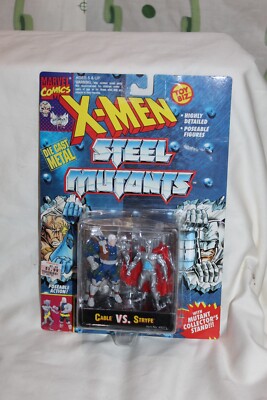 X-Men Steel Mutants Cable vs Stryfe Figures Vintage 1994 Toy Biz Diecast