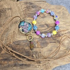 VIVA BEADS Polymer Clay Stretch Bracelet And ...