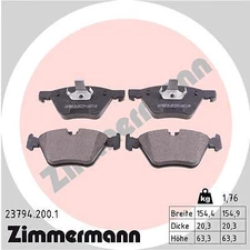 Zimmermann brake pad set, disc brake 23794.200.1