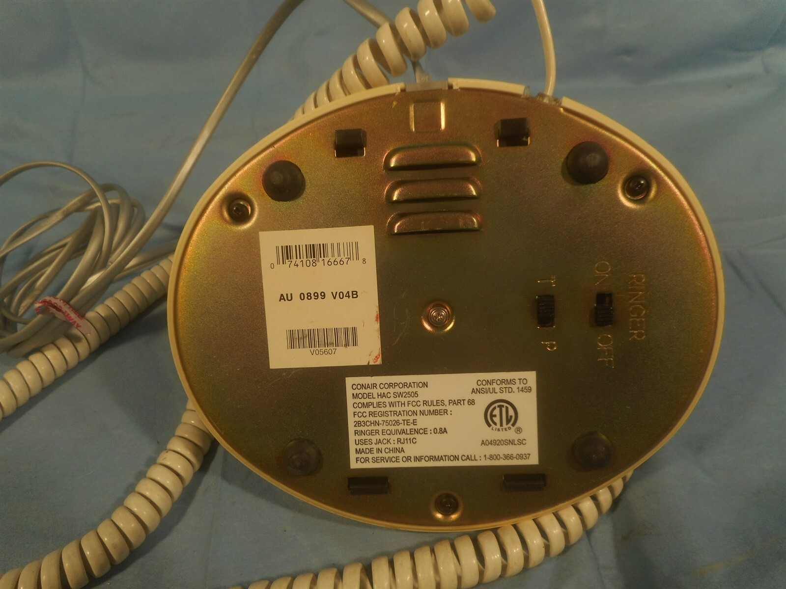 Conair Telephone Conairphone Metropolis Includes Phone Line Cord HAC