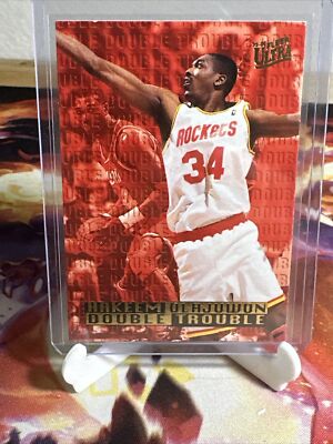 1995 Ultra Double Trouble #5 Hakeem Olajuwon Houston Rockets