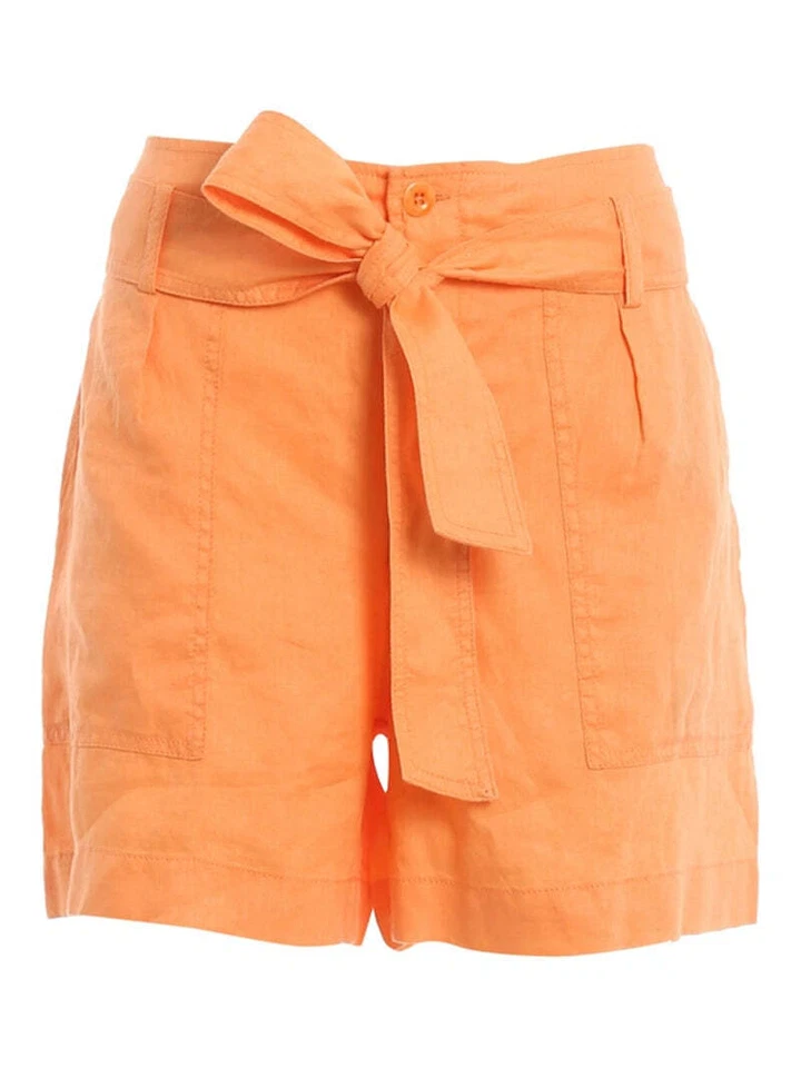 Lauren Ralph Lauren Shorts in Lino Arancio in Orange, Size 10 - Image 4 of 4