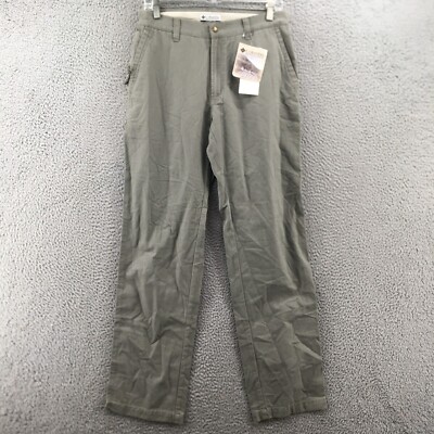 Columbia Active Outdoor Pants Womens 12 Long (actual 31x33) Grey Zip Fly NEW