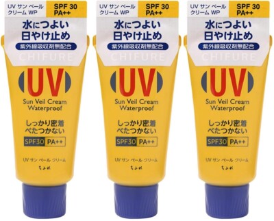 Chifure UV Sun Veil Cream Waterproof type 50g SPF30 PA++