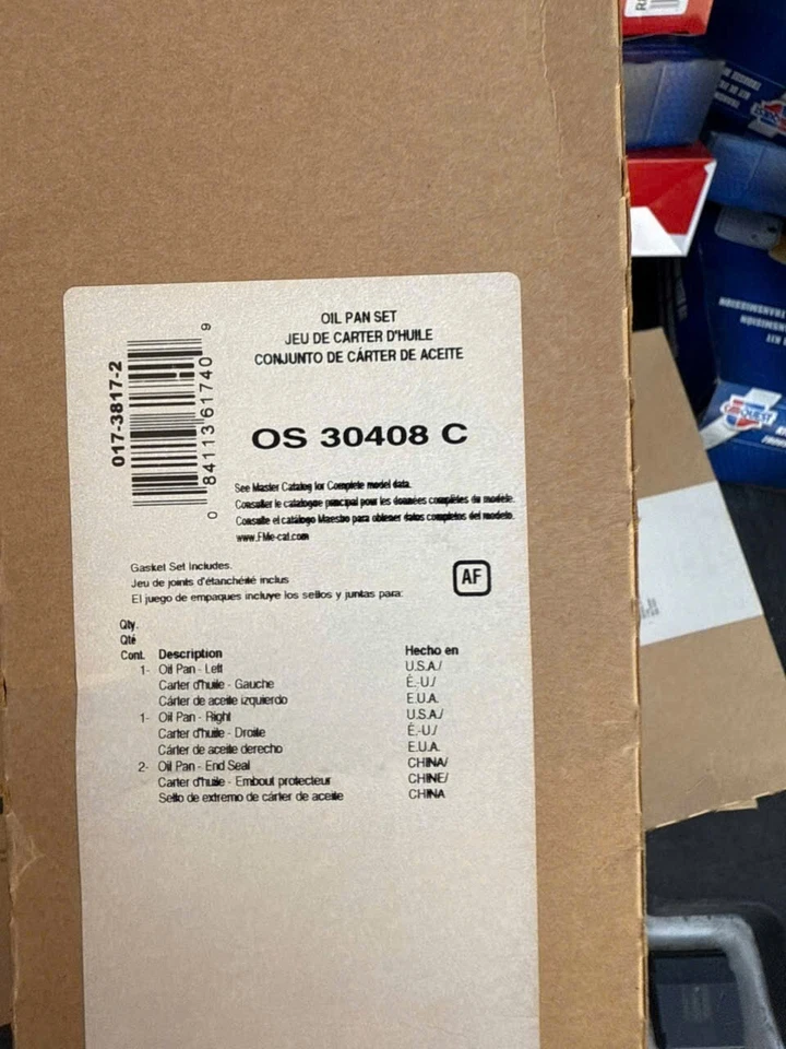 Juego de juntas de cárter de aceite de motor de goma y corcho para Ford F-150 75-79 Fel-Pro OS 30408 C Foto 2 de 2