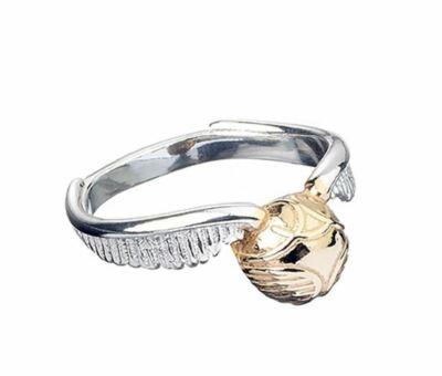 Harry Potter Golden Snitch Ring Sterlingsilber Größe N Offiziell