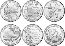 2009 P and D BU Territory Quarter 12 Coin Set