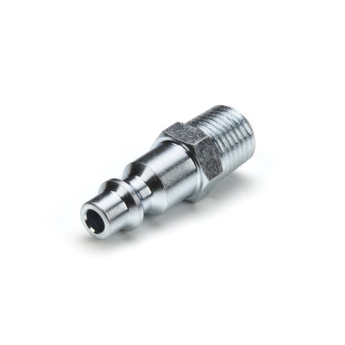 Steelman Industrial Style Quick Disconnect Plug, Steel, 1/4 in. NPTM, 10pk 99480 - Picture 2 of 4