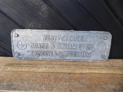 Vintage Legierung Westinghouse Hersteller Platte - Westinghouse Brake & Signal Co.Ltd