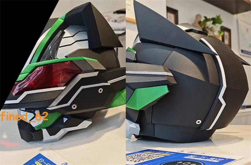 KAMEN RIDER TYCOON 3D Printing 1：1 Wearable Mask Helmet Halloween Cosplay Props - Image 4 of 4