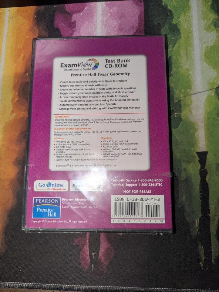 Prentice Hall Texas Mathematics Exam View Test Bank CD-ROM - Geometry - Image 2 of 2