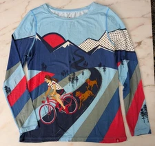 Krimson & Klover Women's long sleeve Katerina Nash mountain bike Shirt Large Top