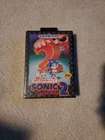 Sonic The Hedgehog 2 Sega Genesis Not For Resale Red White Bar Complete In Box