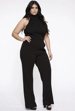 Fashion Nova Posh Black Stretch High Waisted Dress Pants Women’s Size 2X New