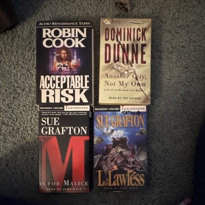 Random House Mystery Cassette Lot of 4 Robin Cook Dominick Dunne Sue Grafton