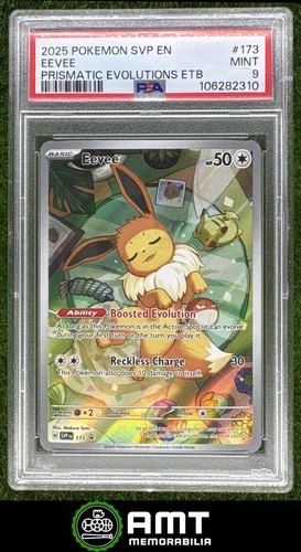 Eevee PSA 9 2025 Pokemon SV Black Star Promos SVP #173 2310 Prismatic Evolutions