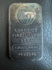 1 Troy OZ Fine Silver 999 ENGELHARD Bar