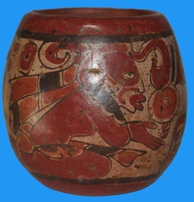 Museum Replica of a Pre Columbian Mayan Artifact from Guatemala Copador 040