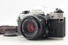 [Exc+5] Canon AE-1 Program Silver Body Film Camera New FD 50mm F/2 Lens JAPAN