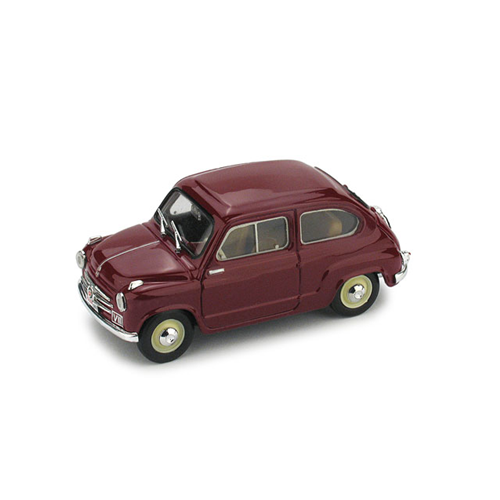 Fiat 600 Polizia Stradale 1955 1:43 Brumm Forze Dell'ordine -D- Neues Modell-image