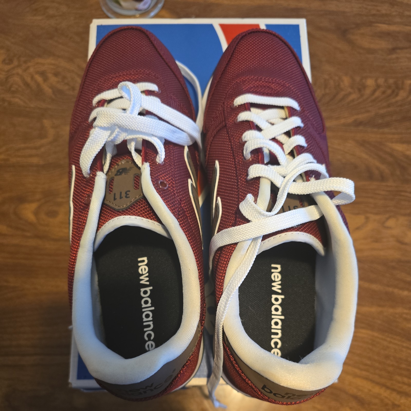 Men 8.5US New Balance Ml311/Red/Bordeaux