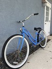 SUN RETRO Beach Cruiser Ladies  Coaster Brake Bike Sz Small Baby Blue NICE ☀️🏝️ — photo 7