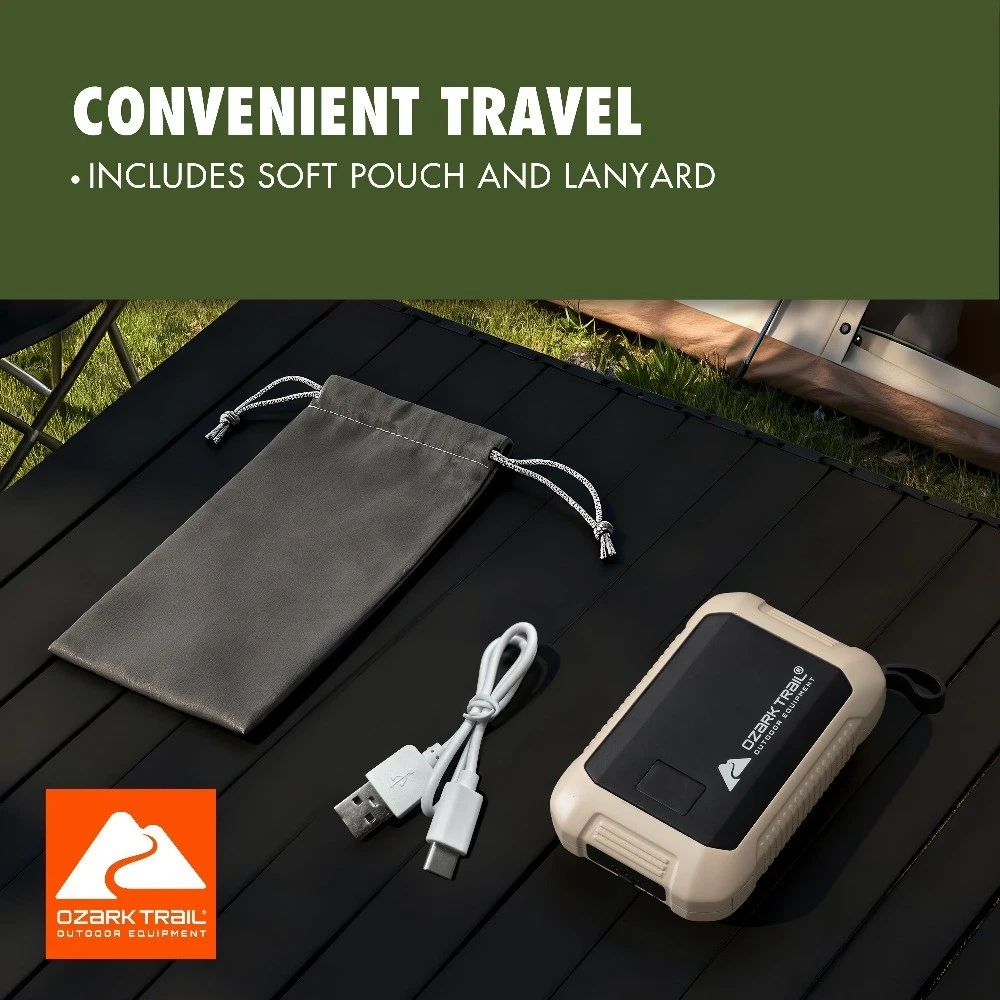 10400mAh Rechargeable and Portable 3-Temperature Hand Warmers for Camping, Gray, - thumbnail 4
