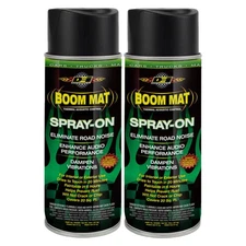 DEI Sound Dampening Spray 50220 2-PACK; Boom Mat Spray-On 18oz Black 300°F