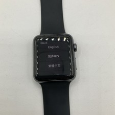 Apple Watch Series 3 A1861 42MM GPS  LTE With Black Silicone Band Size M/L