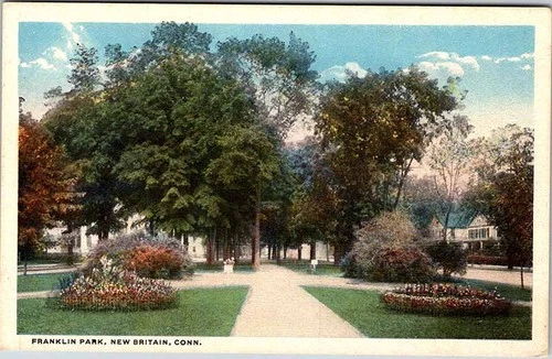 Postcard ROAD SCENE New Britain Connecticut CT m/09 AL8153