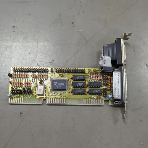 Vintage I/O ISA card FDD IDE serial parallel TESTED 286/386/486 tans TS-5188