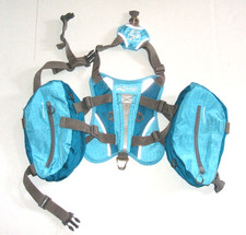Kurgo Dog Saddlebag Backpack Harness Baxter 30-85 lbs Coastal Blue Adjustable