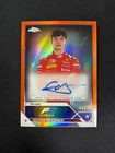 2023 Topps Chrome Formula 1 F1 Oliver Bearman AUTO Orange 4/25 #CAC-OB MOMO