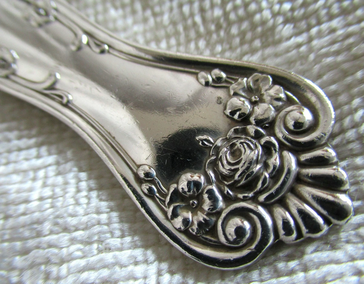Rose 1900-1940 Antique US Sterling Silver Souvenir Spoons for sale