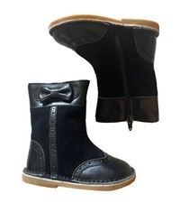 LN LIVIE  LUCA Shoes Boots Whitney Black Suede Leather 7 8