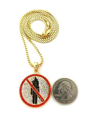 Travis Scott Rodeo Pendant With 20" Box Chain 14k Gold ...